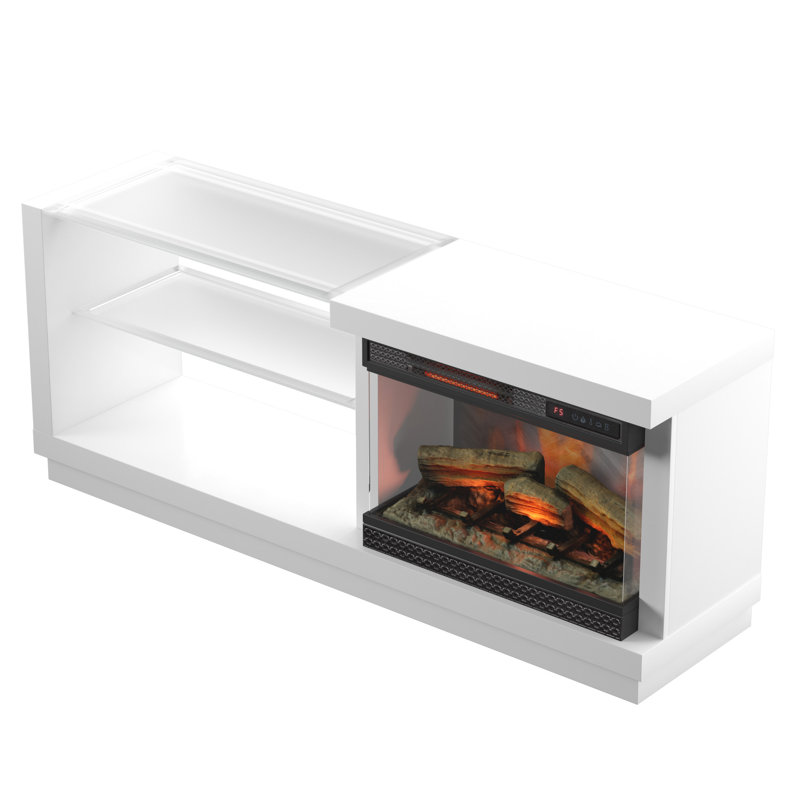 Orren Ellis Ladores TV Stand for TVs up to 65" with Fireplace Included